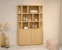 Boekenkast Novero eiken 145 cm - Naturel