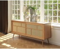 Dressoir Barrali eiken 180 cm - Naturel