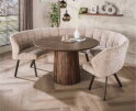 Eettafel Jade rond acaciahout &Oslash;130x77 cm - Bruin - Japandi