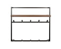 Kapstok Air Pure hoog 2x6H - Massief acacia bruin