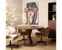 Eettafel Lima Walnut | 130 cm | Rond