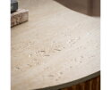 Salontafel Nuovo shamrock travertin keramiek - Beige - 85x64x40 cm
