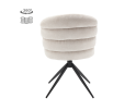 Eetkamerstoel Carro draaibaar Chenille - Almond white