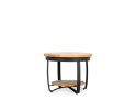 Iron Paras Sidetable Wooden Top 60