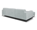 Hoekbank Nolan met Chaise Longue Links &ndash; Cremona Stof - Lichtgrijs - 275x150x84 cm