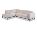 Hoekbank Avani met ottomane Links - Beige &ndash; 256x188x77 cm &ndash; Modern