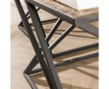 Salontafel set/2 X cross metallic - Brons antiek