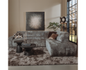 Tower Living Hoekbank Memphis 3-AL + Ottoman R - Haga 16 charcoal