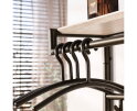 Kapstok Terra hoog roede-hoedenplank - Melamine travertine