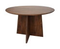 Ronde eettafel - 120x120x77 - Bruin - Mangohout