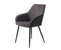 NOLAN ARMCHAIR STRIBE DARK GREY