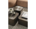 Eleonora Silva Salontafel set van 3 metaal 55x55cm - bruin