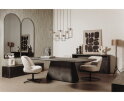 Eettafel Asti rechthoekig mangohout 260x120 cm - Zwart