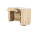 Bureau Kira 129x60cm - wit | Eleonora