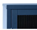 Vitrinekast Bronco metaal 140 cm - Blauw
