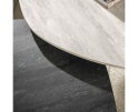Salontafel set/2 log Twin - 3D ceramic mix travertine