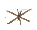 Matrixpoot Brons Ovaal/Rechthoek 140 cm Koker 4x8 cm
