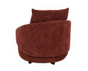 SEVN Lieke fauteuil draaibaar - Rond en compact - Rhapsody 10 Burnt Brick - 93x90x79 cm