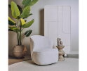 Belvi Fauteuil - fabric AJ3019-08 Cream (draaibaar)