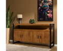 Dressoir Boaz 175 cm mango metaal - Naturel