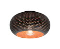 Plafondlamp Disk punch &Oslash;35 cm  - Zwart bruin