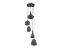 Hanglamp 5L getrapt punch mix - Zwart bruin