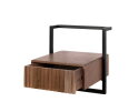 Nachtkastje Carve Air 1L - Massief acacia bruin
