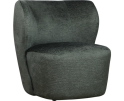 Fauteuil Riley - Antraciet - Japandi - 75x82x80 cm