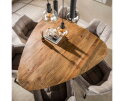 Eettafel Wave Centro D150 - Massief mango zand