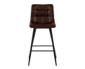 Barstoel Lucille microleer - Donker Bruin