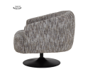 Barga Fauteuil - fabric TED 8 white-grey (draaibaar)