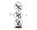 Vloerlamp 3L Galaxy - Artic zwart
