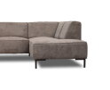 Hoekbank Riva Taupe - Glow 6 &ndash; Ottomane Rechts &ndash; 262x195 cm