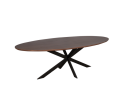 Eiken eettafel Ferris | Ovaal 210 cm | Walnoot