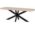 Eettafel Akagi 160 cm Deens ovaal mangohout - Ashblond