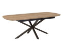 DTP home Utopia eettafel Deens ovaal teakhout uitschuifbaar - 76x210/260x105 cm