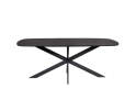 Eettafel Elegance Deens ovaal zwart | 240×110 cm