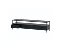 Tv meubel zwart staal 180cm | 3 lades
