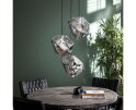 Hanglamp Rocky Chromed 3 lampen - Glas