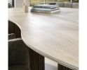 Eettafel 215 niervormig Romano - Ceramic 3D Travertine