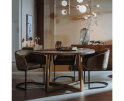 Eettafel Belvedere rond 130cm - bruin | Tower living