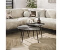 Salontafel set/2 organisch ray metal / Bruin brons - Brons donkerbruin