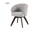 Tower Living Brescia armchair swivel 180&deg; Espresso- Puente 09 light grey