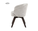 Tower Living eetkamerstoel Brescia - Puente 06 beige white - Espresso (draaibaar)