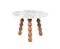 Coffee table Nelo small 60x60cm - bruin | BY-BOO