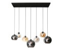 Hanglamp multi globe XL 7 lampen - Artic zwart