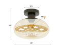Plafondlamp Soll 1L - Amber glas