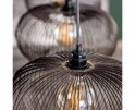 Hanglamp copper twist 4 lampen &Oslash;35 cm  - Zwart nikkel