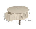 Salontafel Madison Sand | 80 cm | Rond