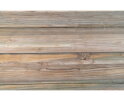 Eettafel tuin ovaal met kruispoot - 240x110x76 - Naturel - Oud teakhout